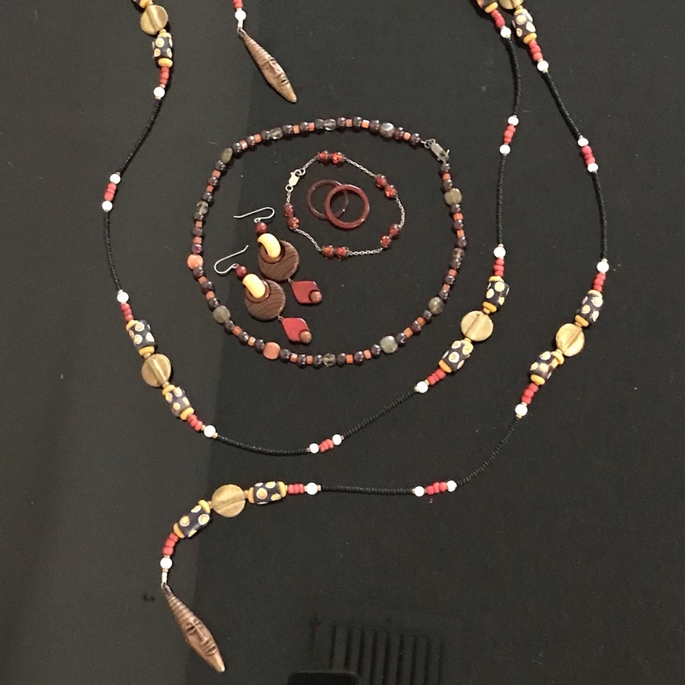 Summer Fire Red Accessories Jewelry Bundle